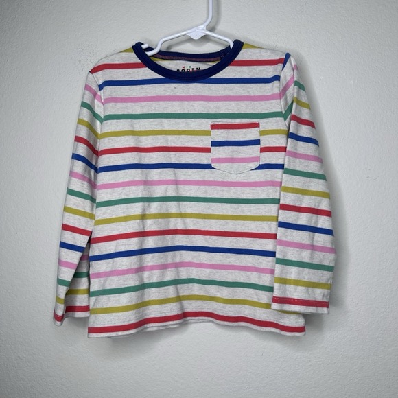 Mini Boden Girls Long Sleeve Size 5-6 Years Striped Colorful - Picture 1 of 3